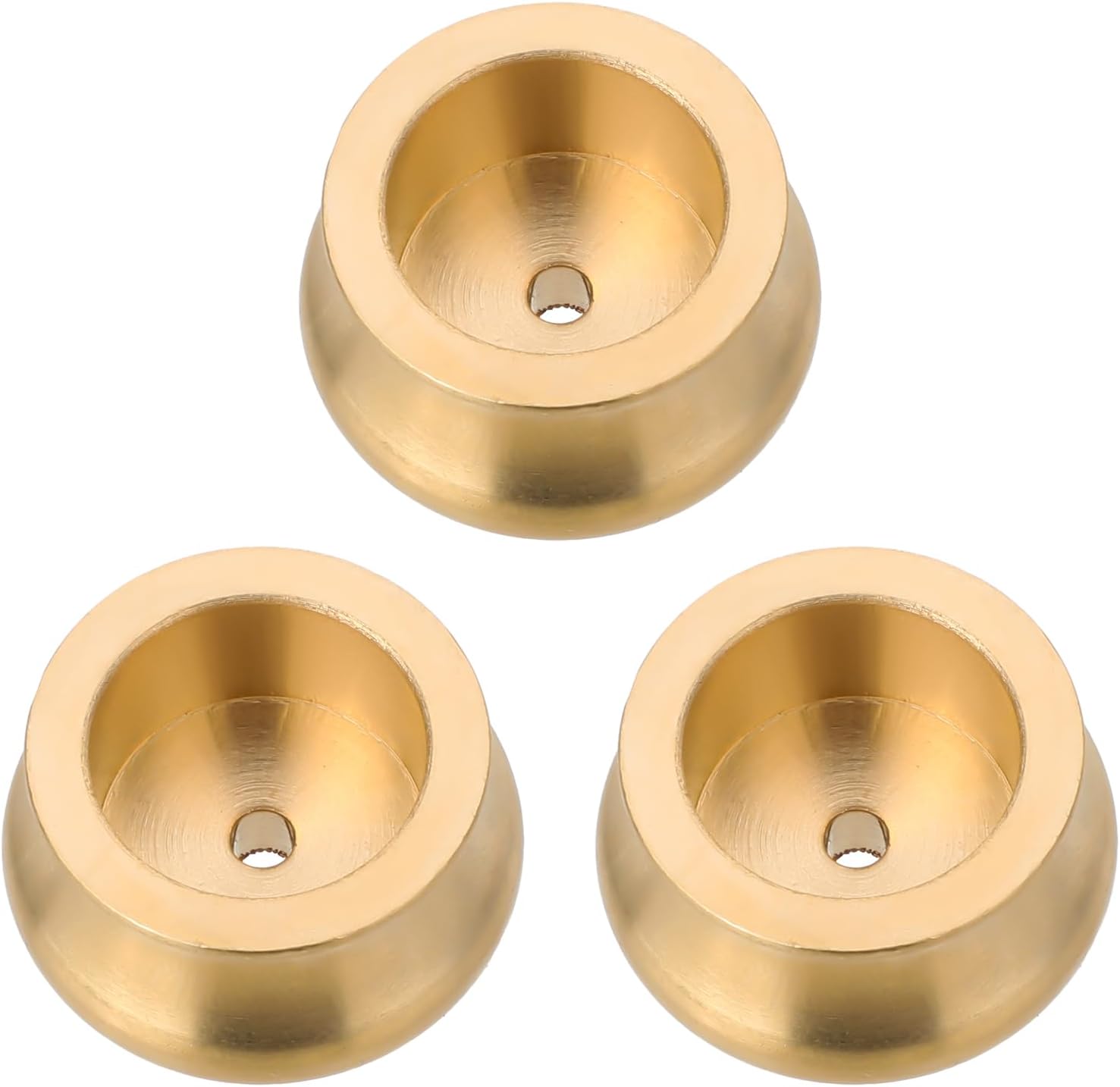3 Pcs Mini Brass Incense Holder Gold Plate Decor