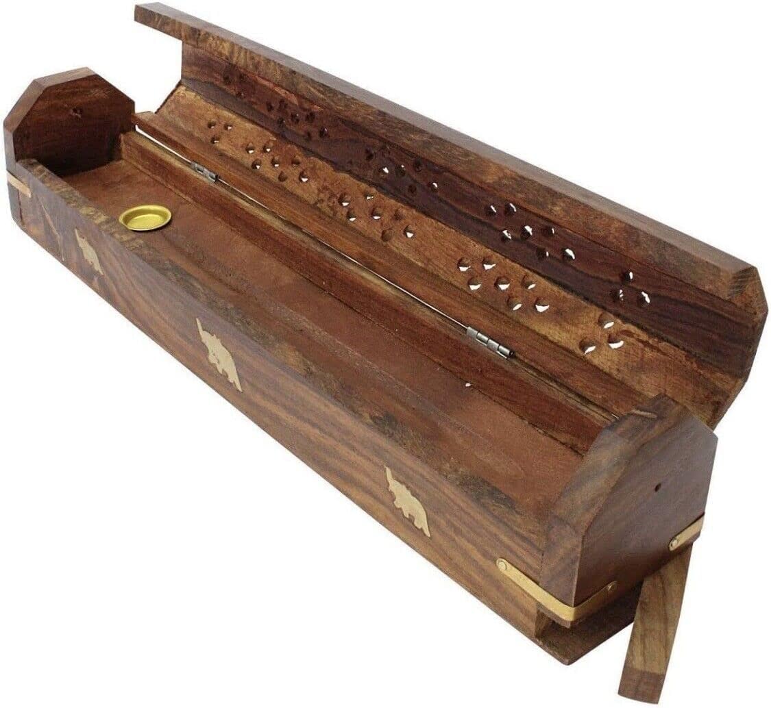 Bless International Handmade Wooden Incense Holder
