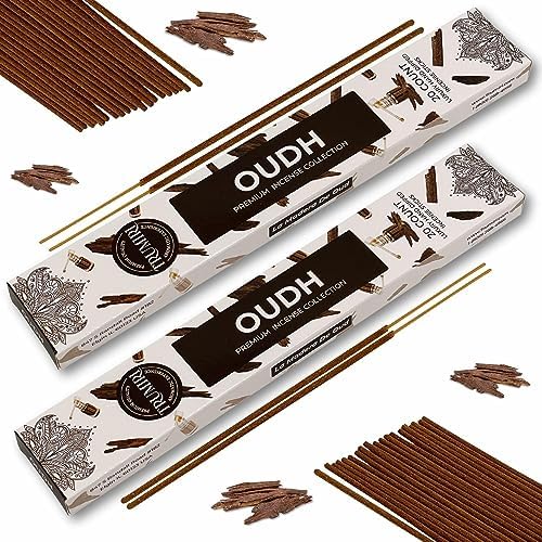 TRUMIRI Oud Incense Sticks - 40 Pieces Dual Pack