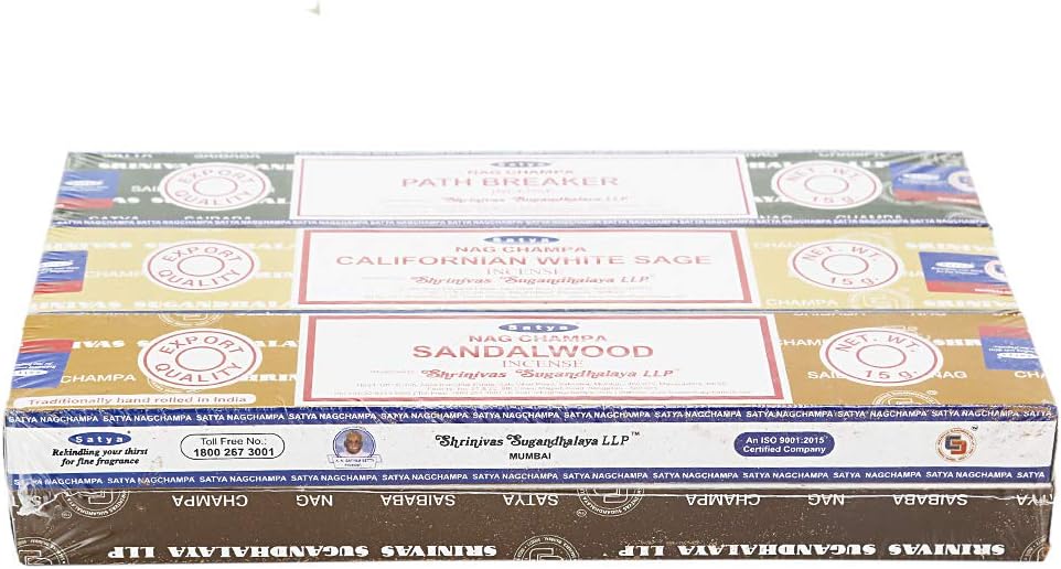 Satya Set of 6 Natural Incense Sticks