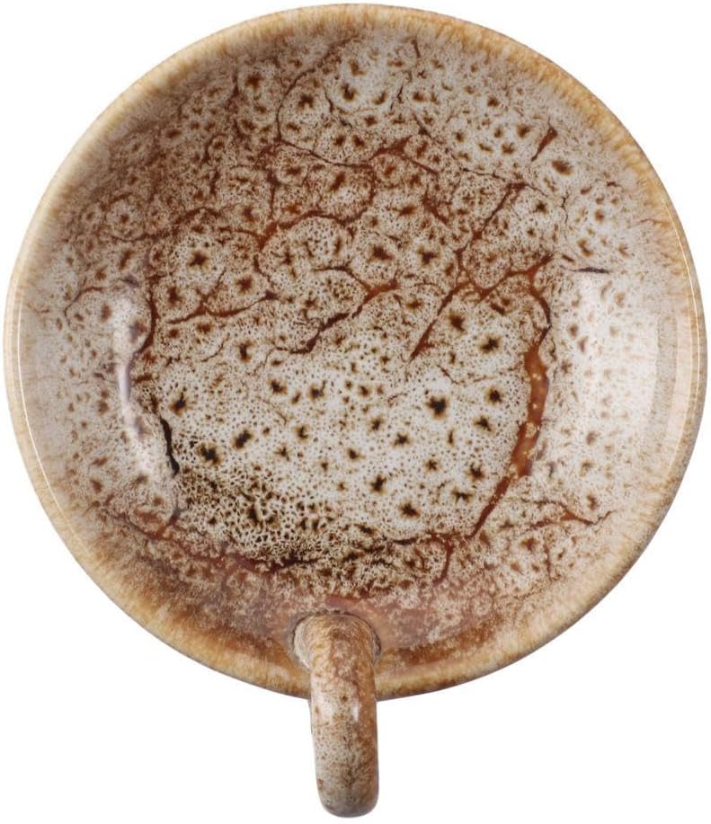 Vintage Ceramic Candle Holders with Handle Round Farmhouse Decor