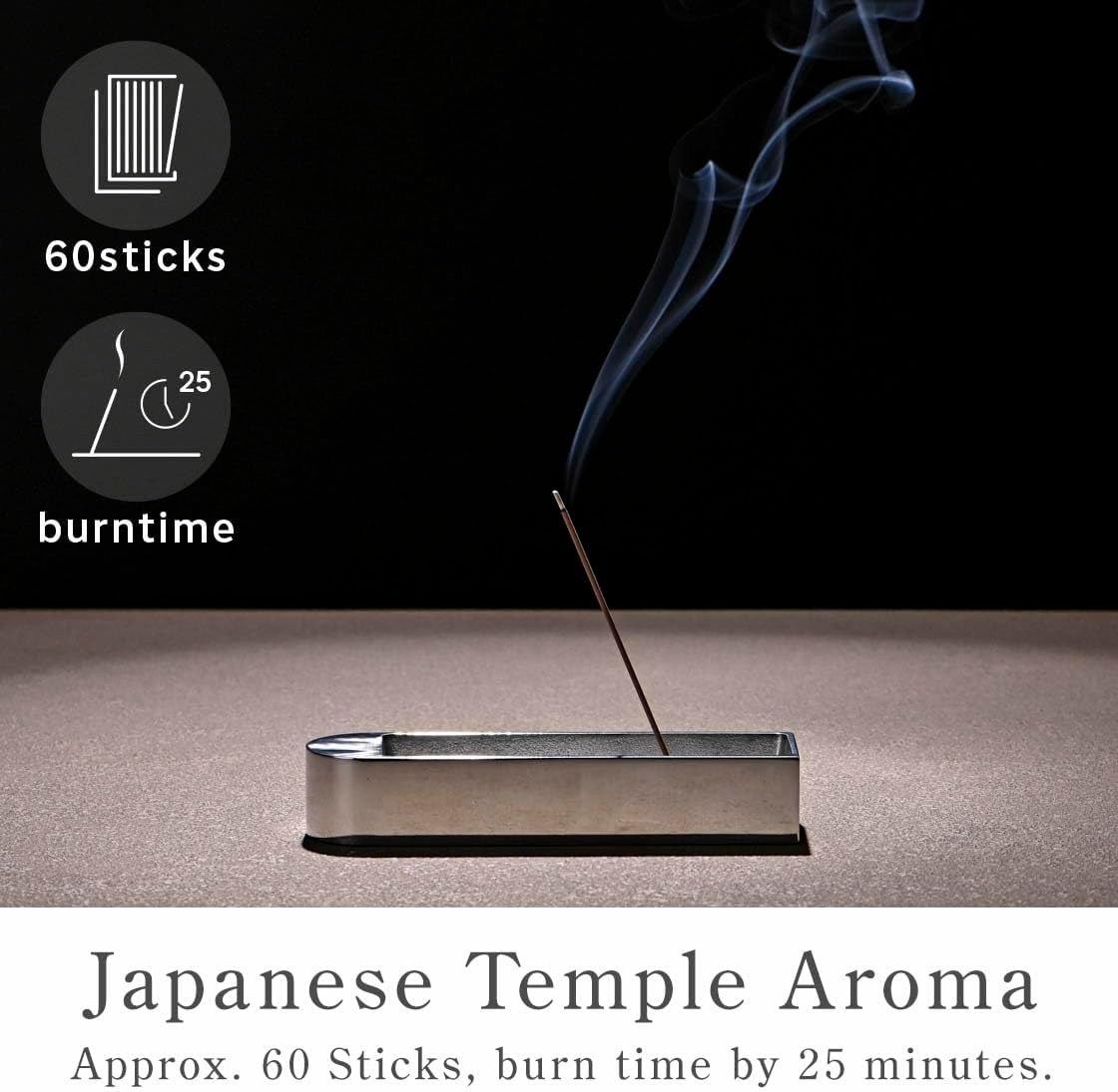 Kyoto Hinoki Incense Sticks - 60 Sticks for Relaxation and Meditation