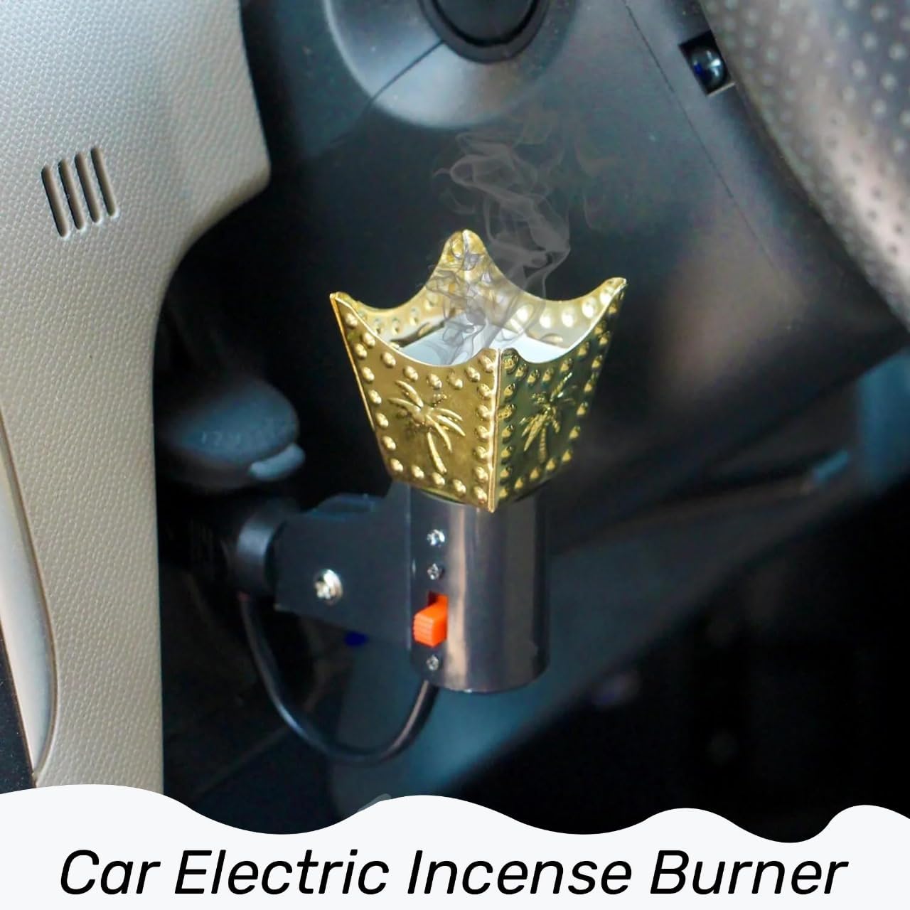 Electric Incense Burner for Car Aromatherapy