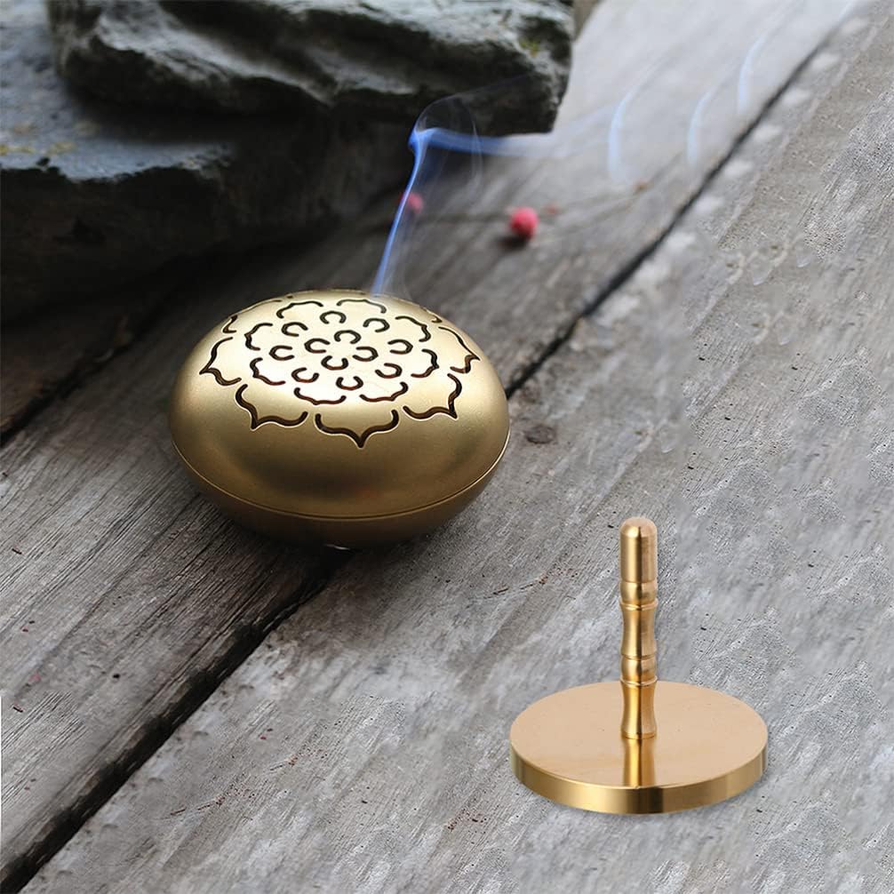 Artibetter Brass Incense Ash Press for Home Fragrance