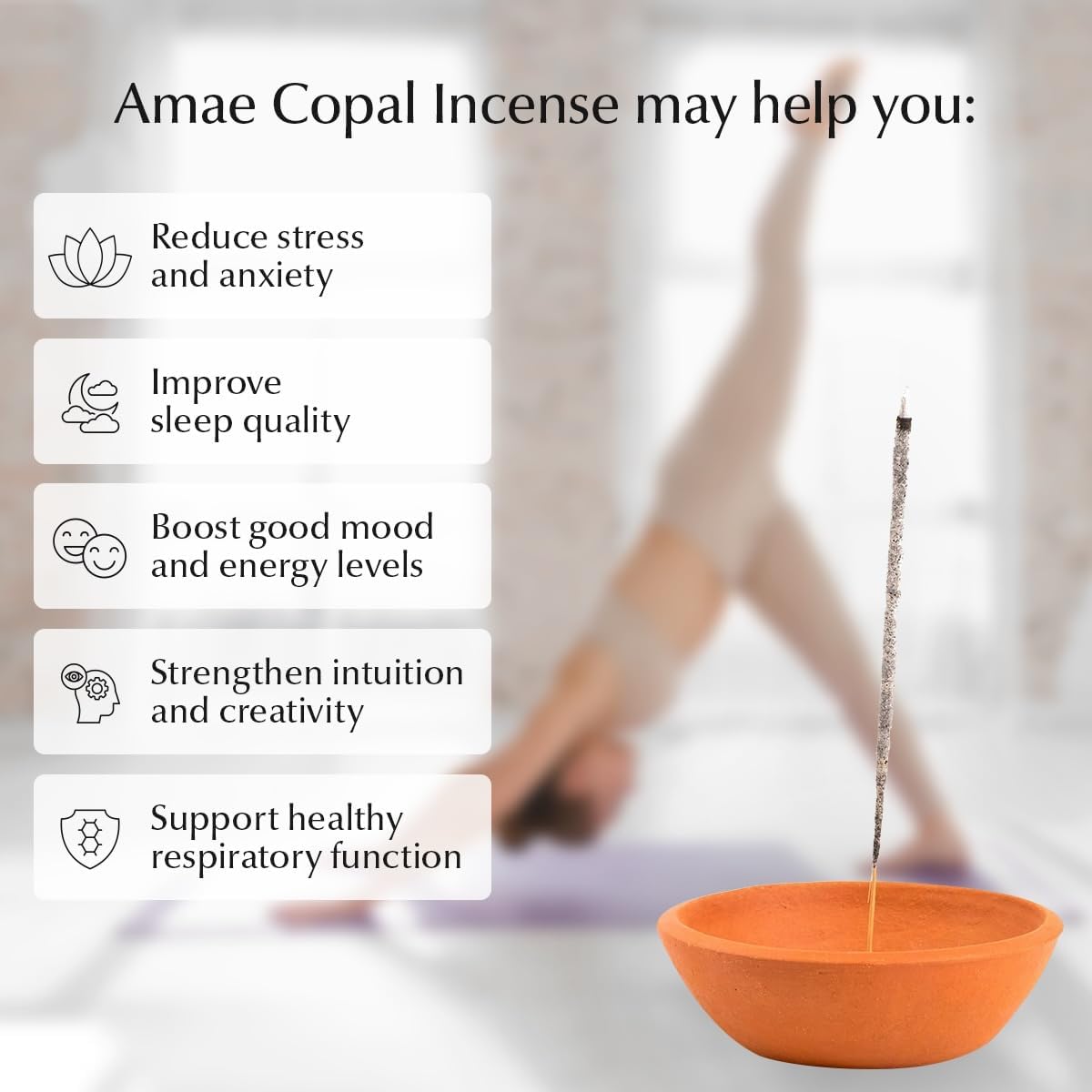 Amae Incense Copal Mexican 20 Sticks Premium