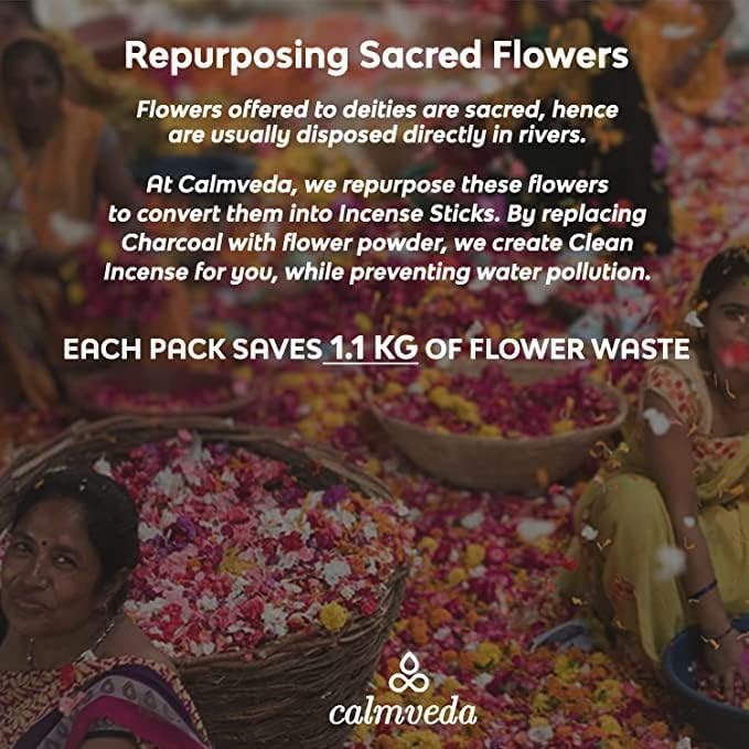 Calmveda Indian Sandalwood Incense Sticks 80 Count