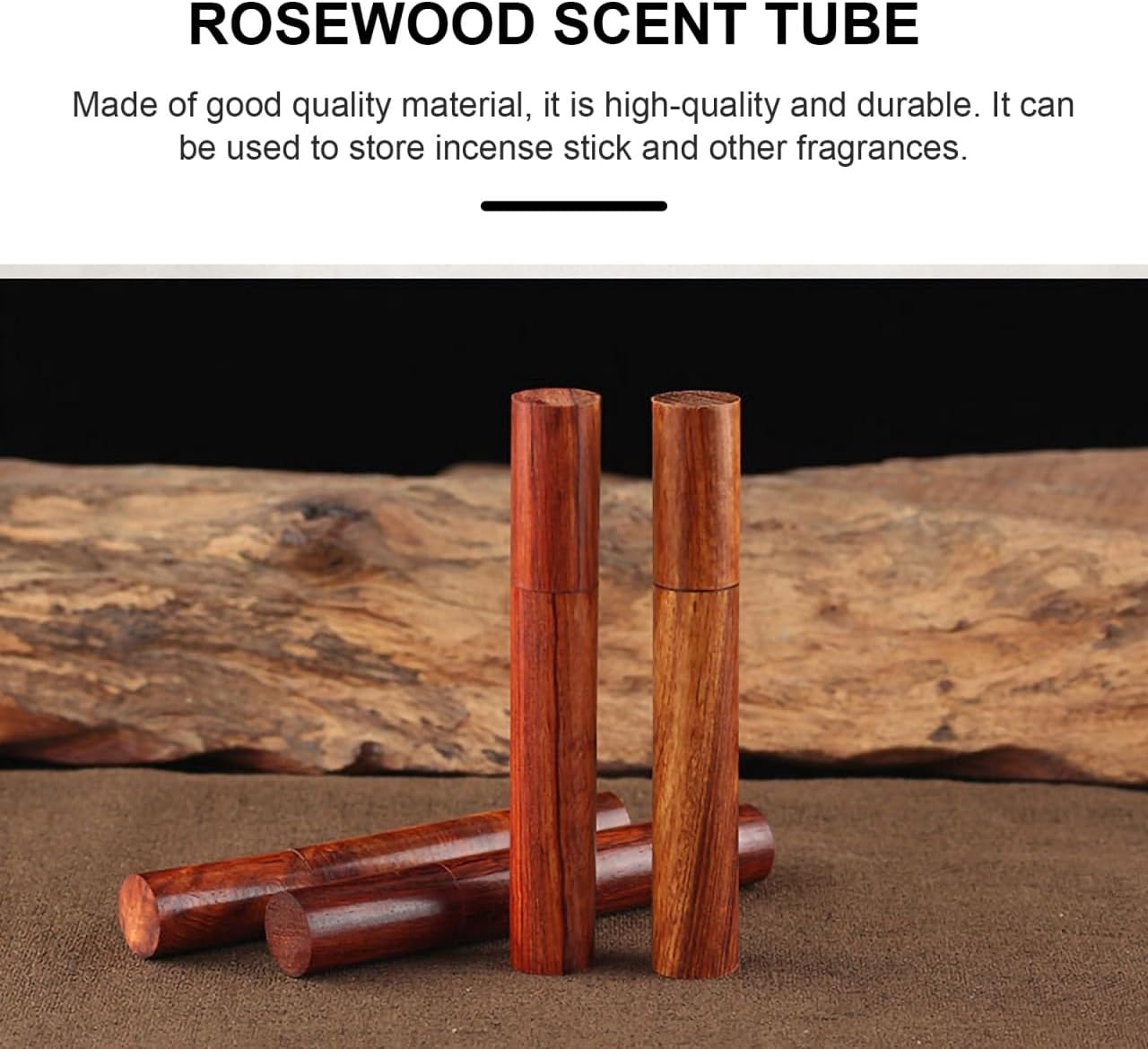 VOSAREA 2Pack Incense Stick Wooden Storage Container