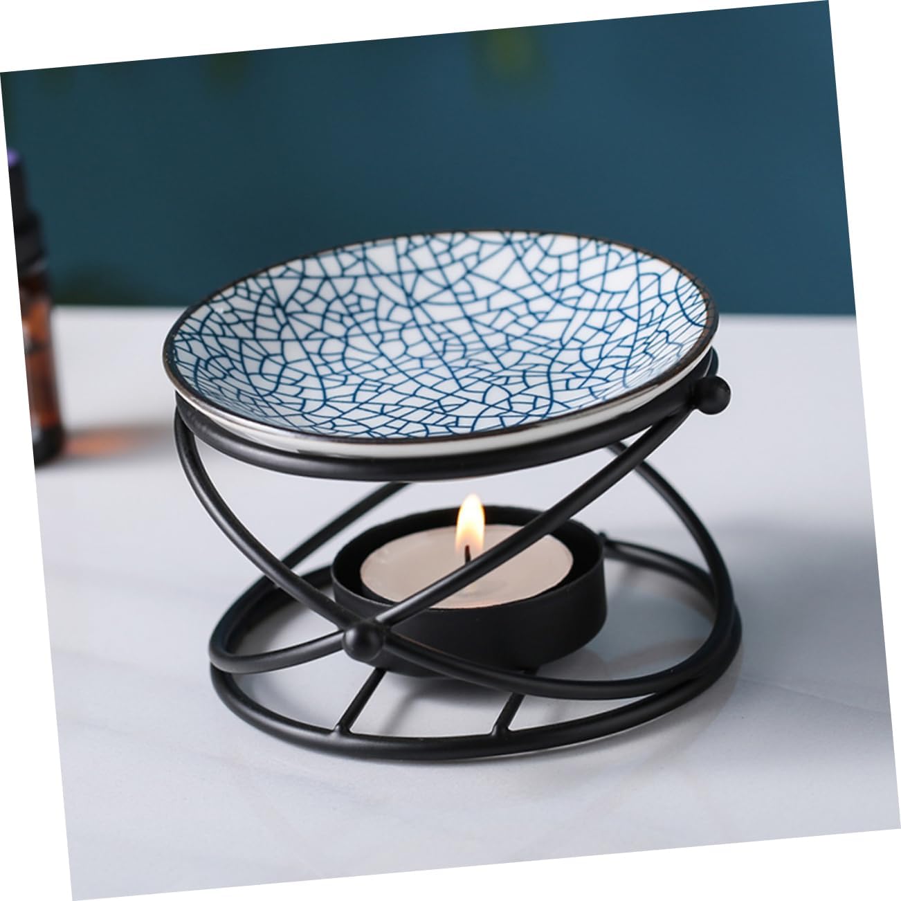 Amosfun Elegant Desktop Incense Burner Candle Holder