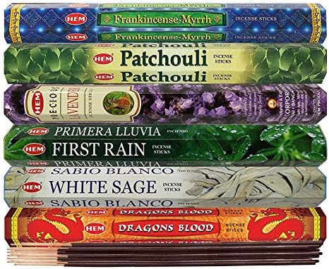 Hem Incense Sticks Variety Pack with Holder