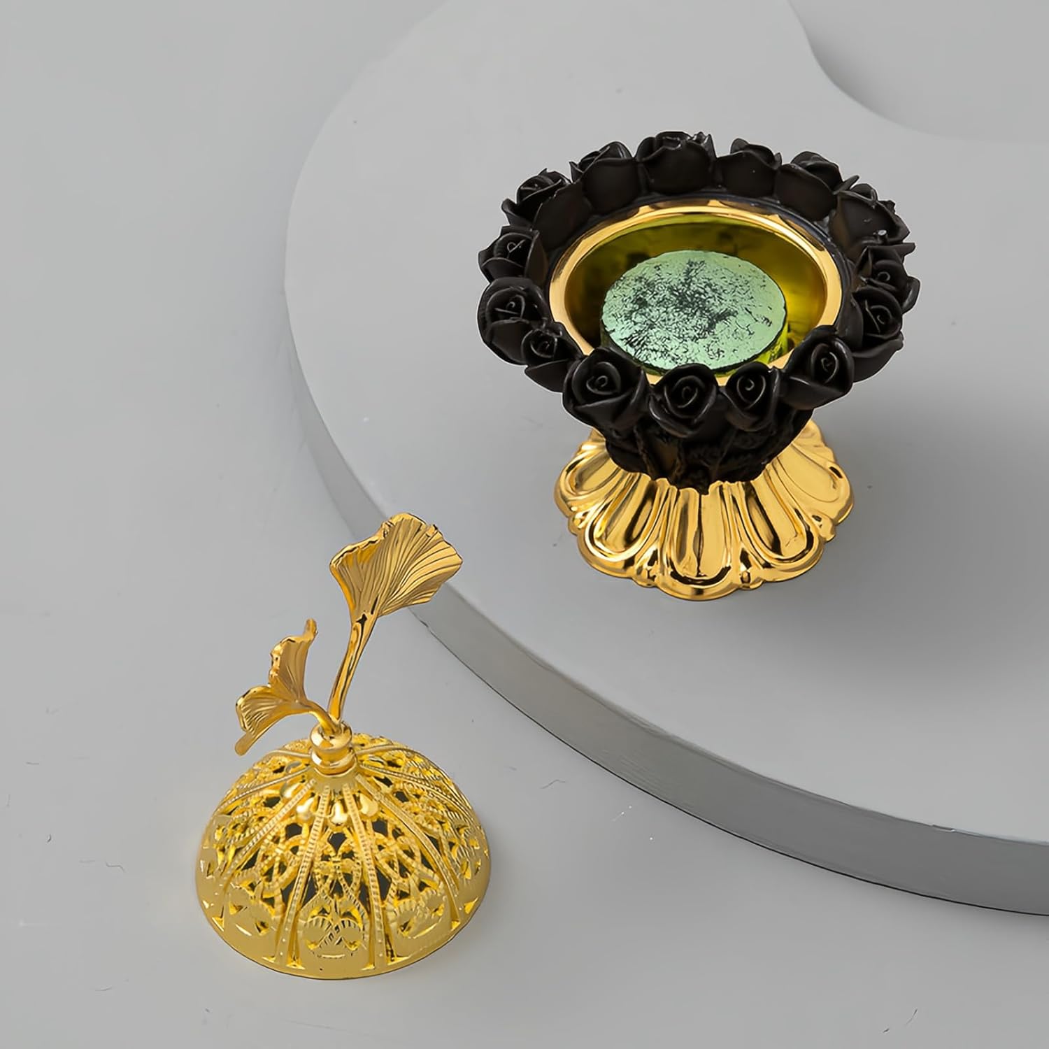 Zen Meditation Incense Burner - Resin Aromatherapy Decor for Home and Office