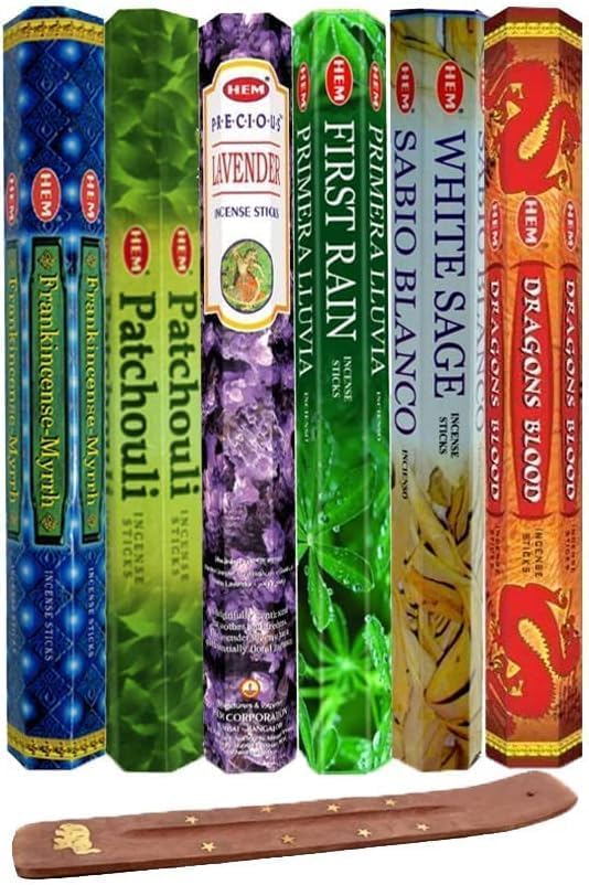 HEM Assorted Hexa Incense Sticks Pack of 6