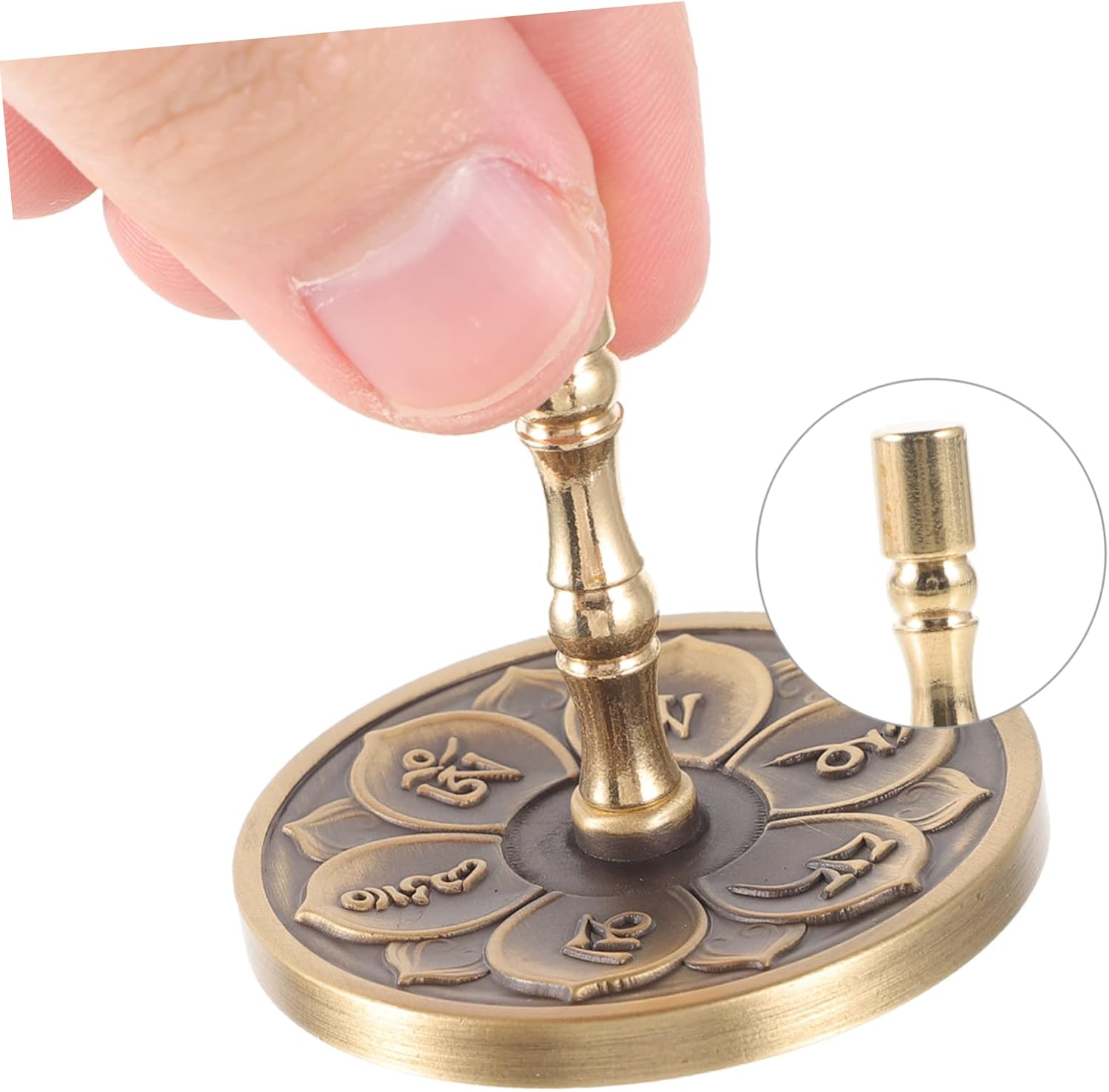 Six Character Proverbs Incense Press Molds Copper Decorative