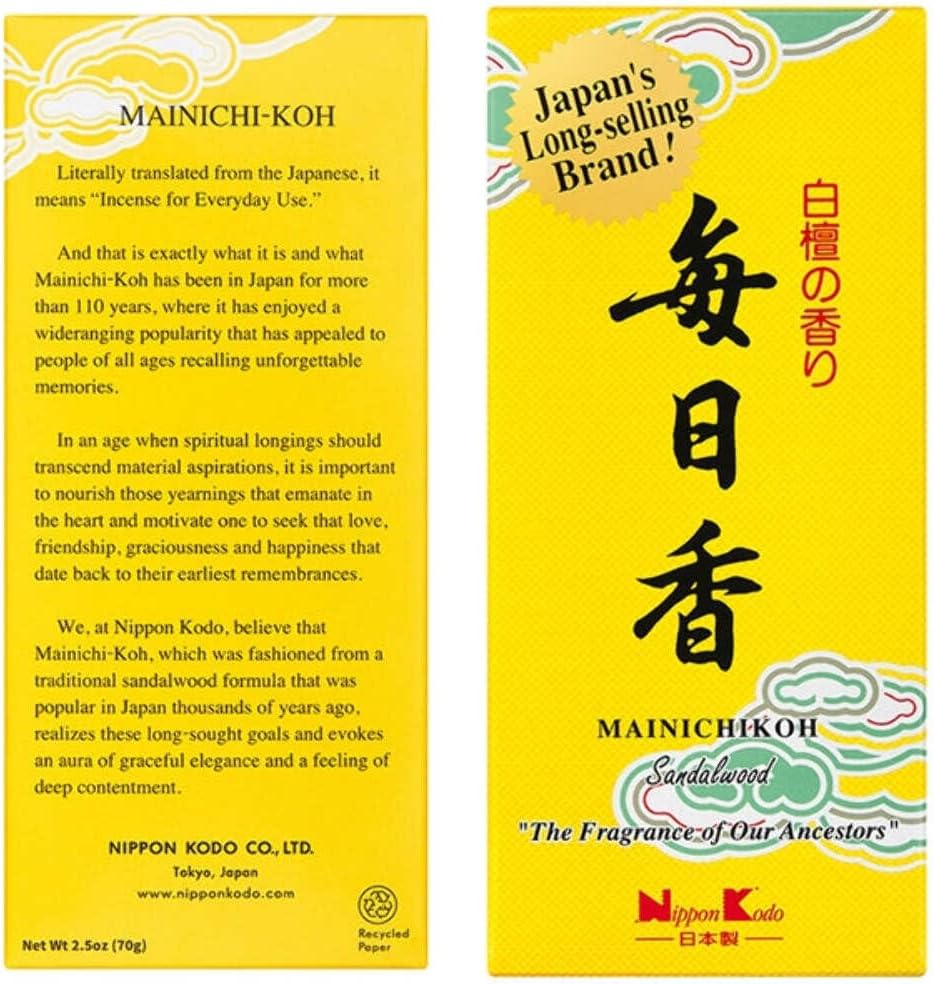 Mainichi KOH Sandalwood Incense 170 Sticks 1