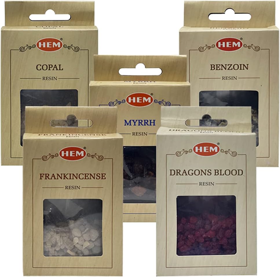 TRUMIRI Dragons Blood Benzoin Copal Incense Variety Pack 3 Sets