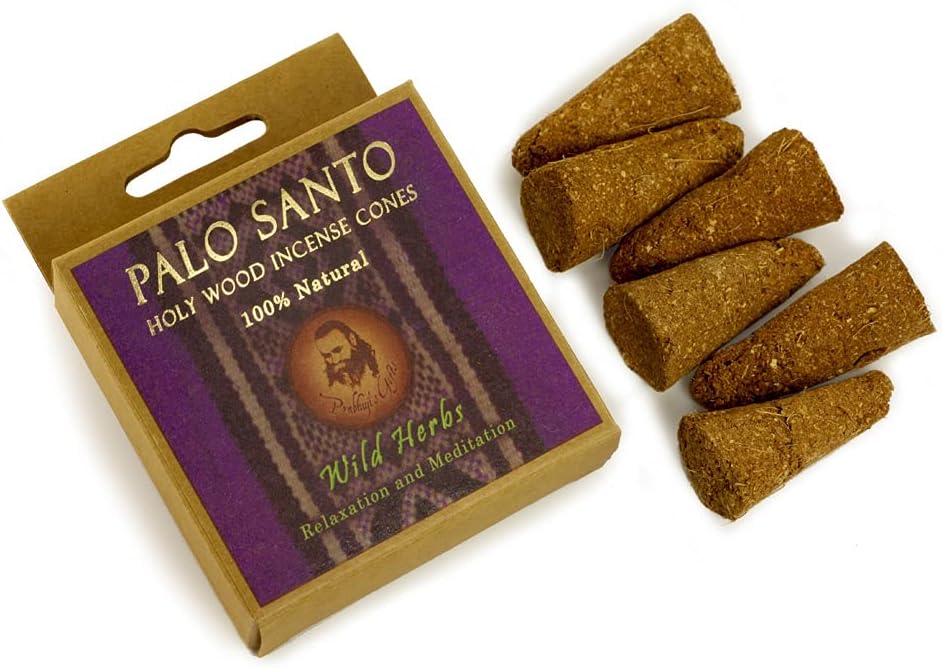 Palo Santo Incense Cones with Burner Kit - 6 Cones