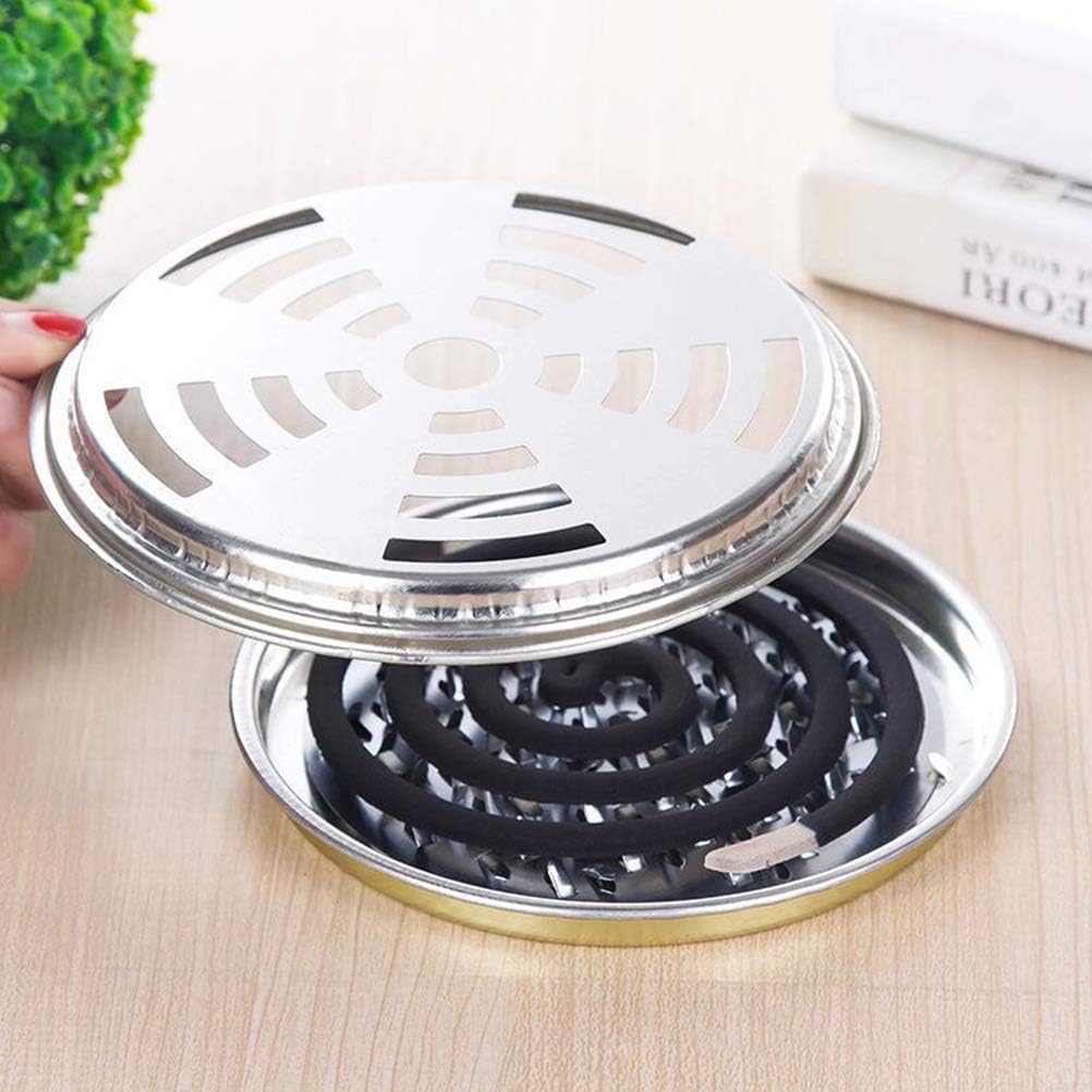 4PCS Portable Incense Coil Holder with Fireproof Design