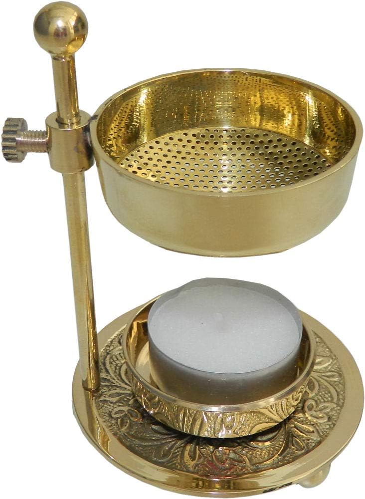 Adjustable Incense Burner - Charcoal Free Brass