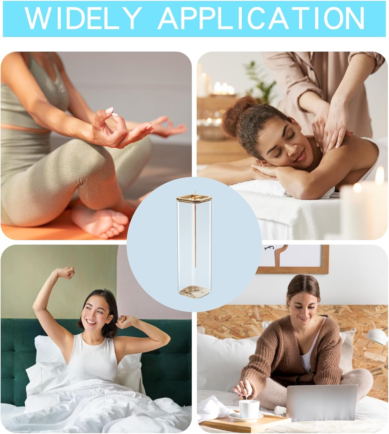 Eavida Incense Stick Holder with Anti-Ash Design