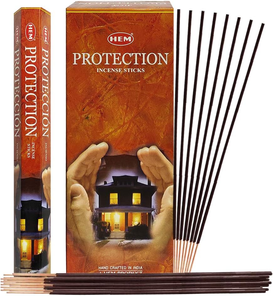 Protection Incense Sticks and Holder Bundle
