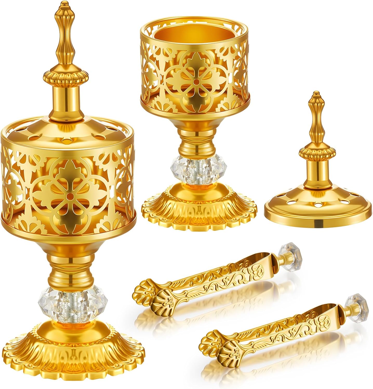 Zonon 2 Set Incense Burner Holder Gold
