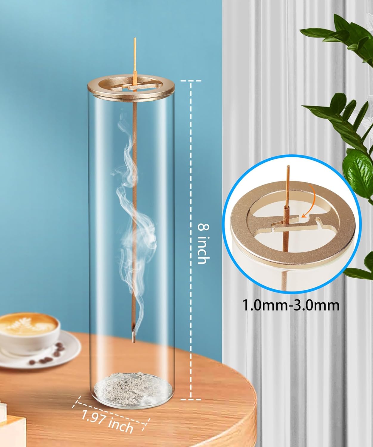 Eavida Incense Holder for Sticks - Ash Proof Modern Design