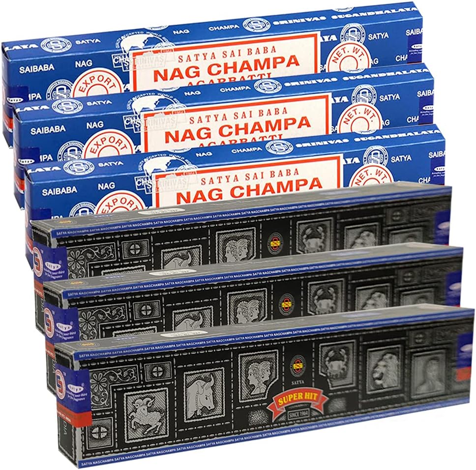 TRUMIRI Nag Champa Super Hit Incense Sticks Bundle with Holder