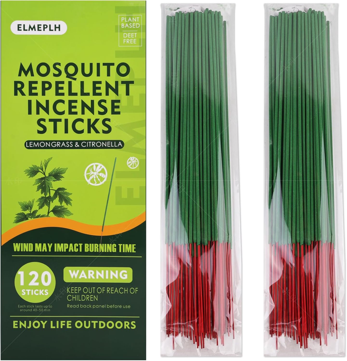 120 PCS Mosquito Repellent Incense Sticks for Outdoor Use