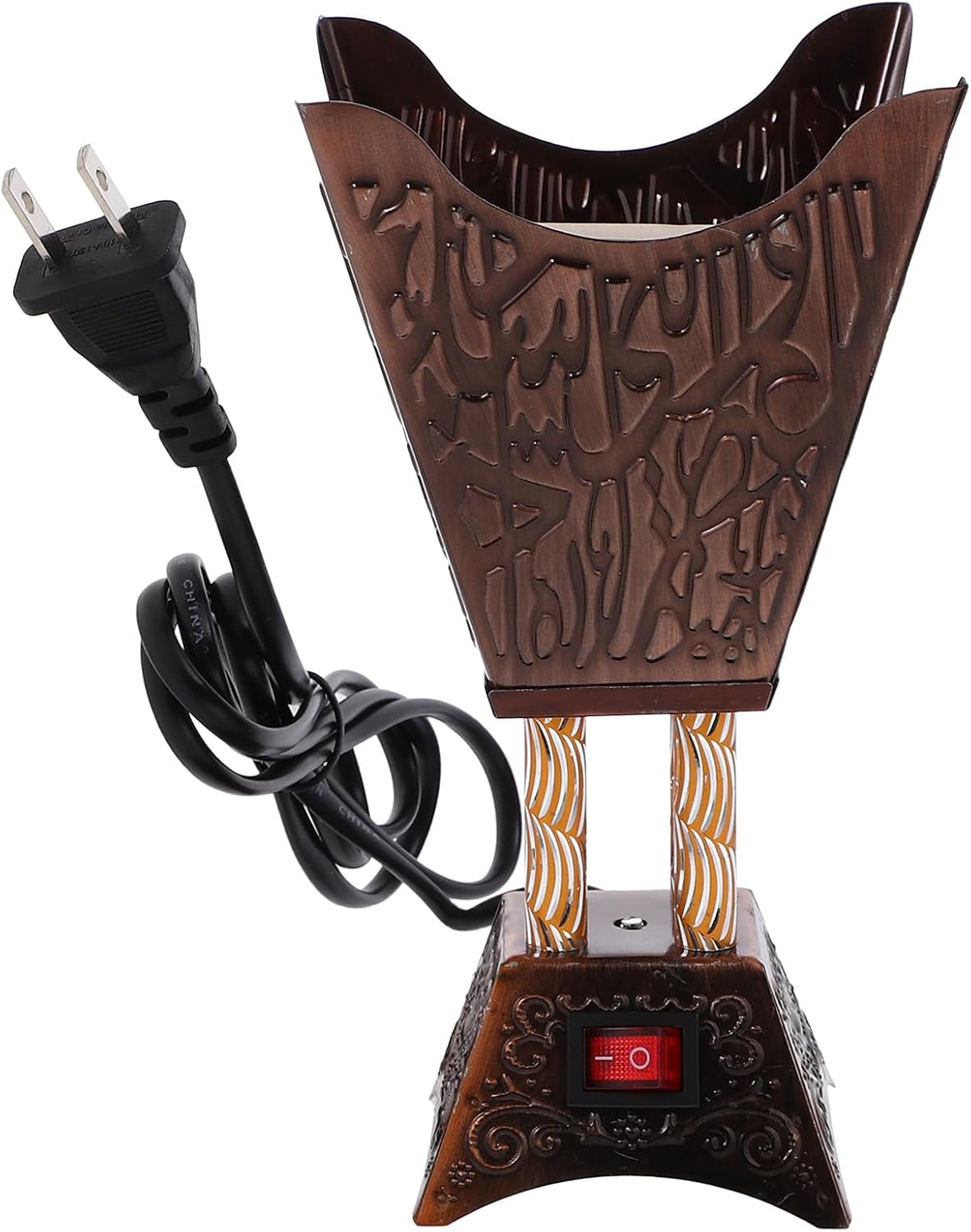 Electric Plug-In Incense Burner with Arabic Design