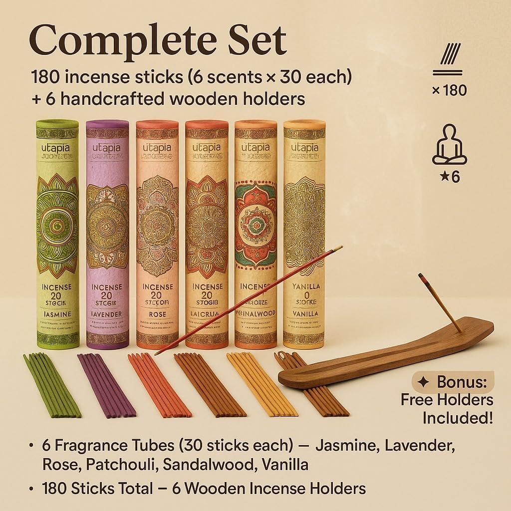 Premium Incense Sticks Variety Gift Pack 180 Sticks