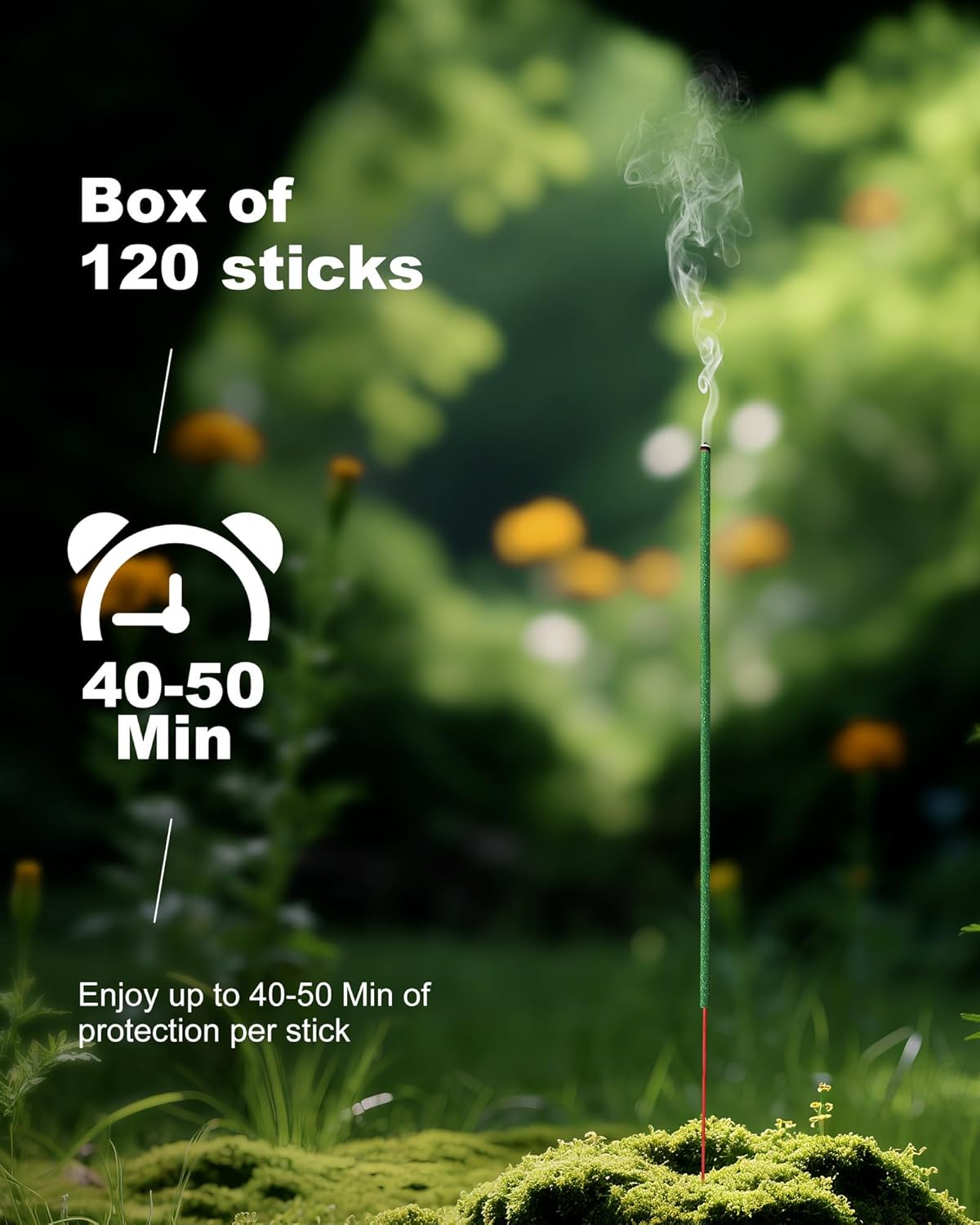 Citronella Incense Sticks 120 Pieces - Perfect for Outdoor Use