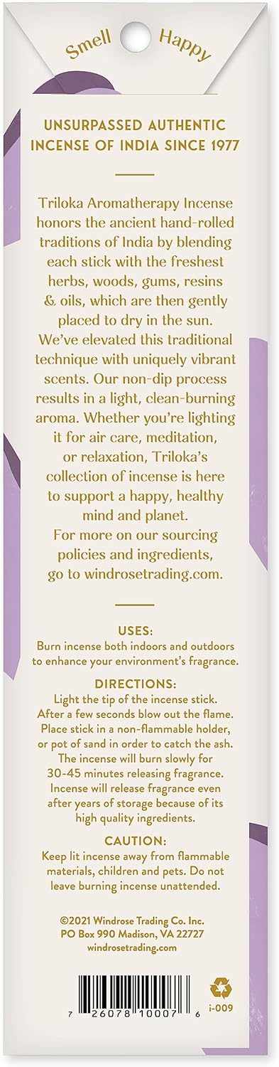 Triloka Original Incense Lavender Fields 10 Sticks