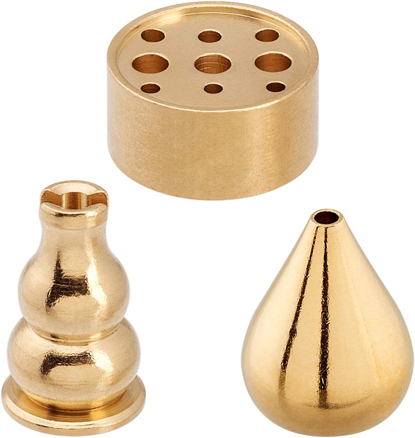 OIIKI Brass Incense Holder with 3 Styles