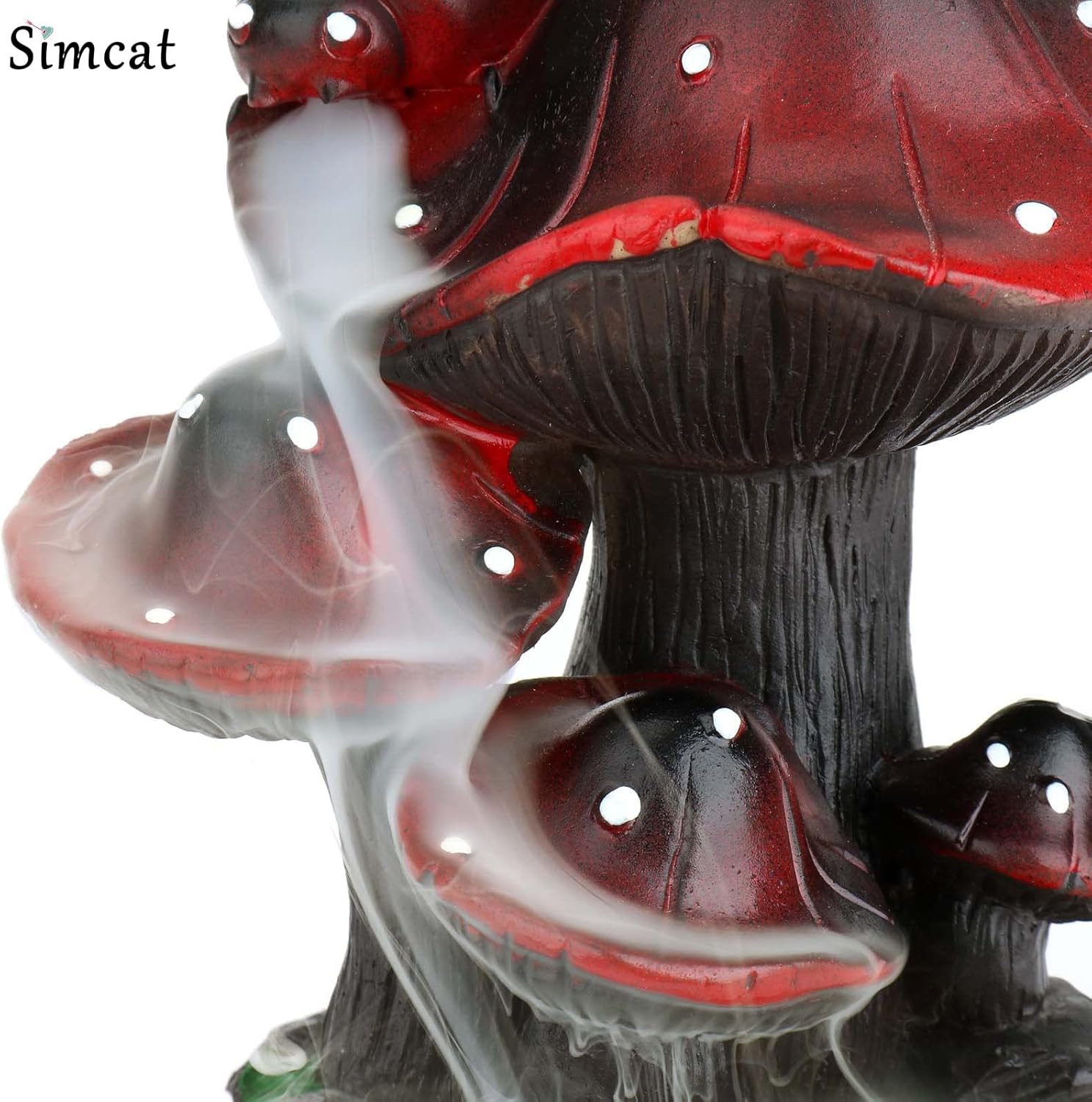 Simcat Backflow Incense Burner Holder with Cones and Sticks