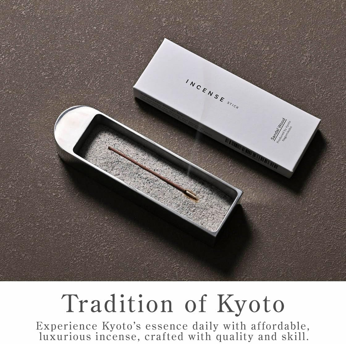 Kyoto Sandalwood Incense Sticks - 60 Sticks Premium Quality for Spiritual and Home Use