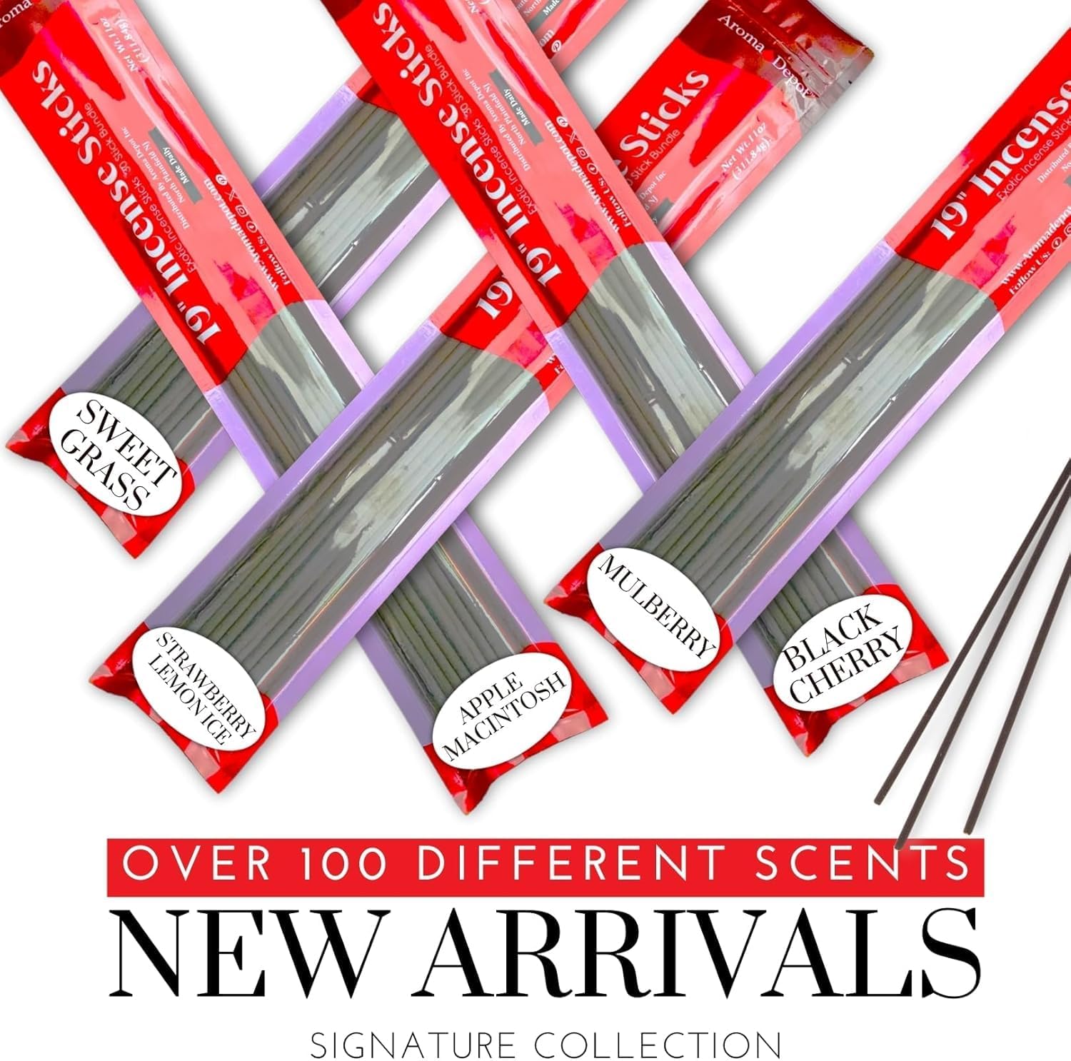 Aroma Depot 19 Inch Nag Champa Incense Sticks Bundle