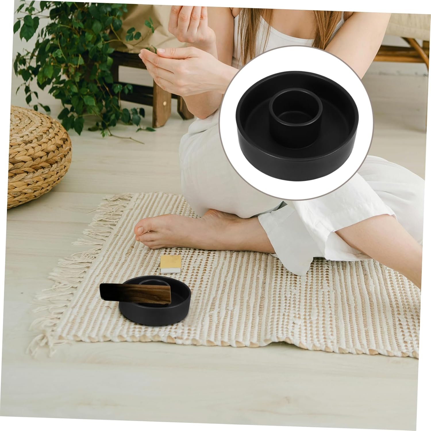 Ceramic Incense Holder for Sage and Candle Burner
