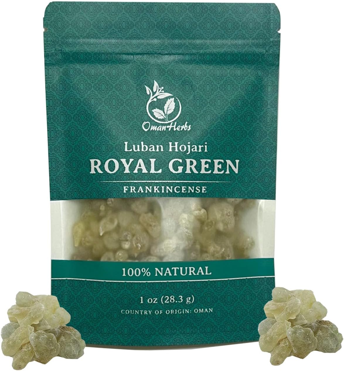 Royal Green Frankincense Hojari Incense 1 oz