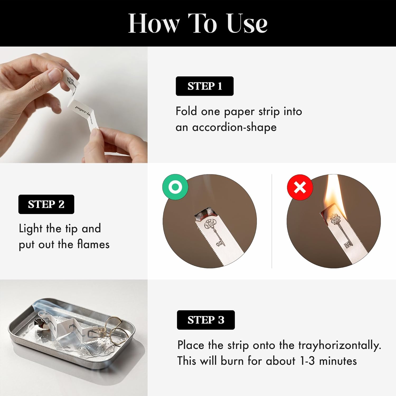 OPTATUM Paper Incense Trial Kit with 36pcs