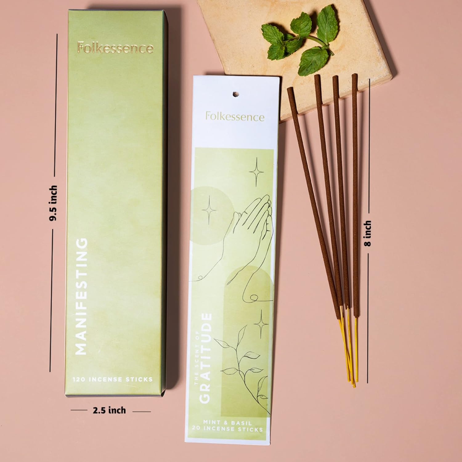 Folkulture Incense Sticks Set of 6 120 pcs 45 Min Burn Time