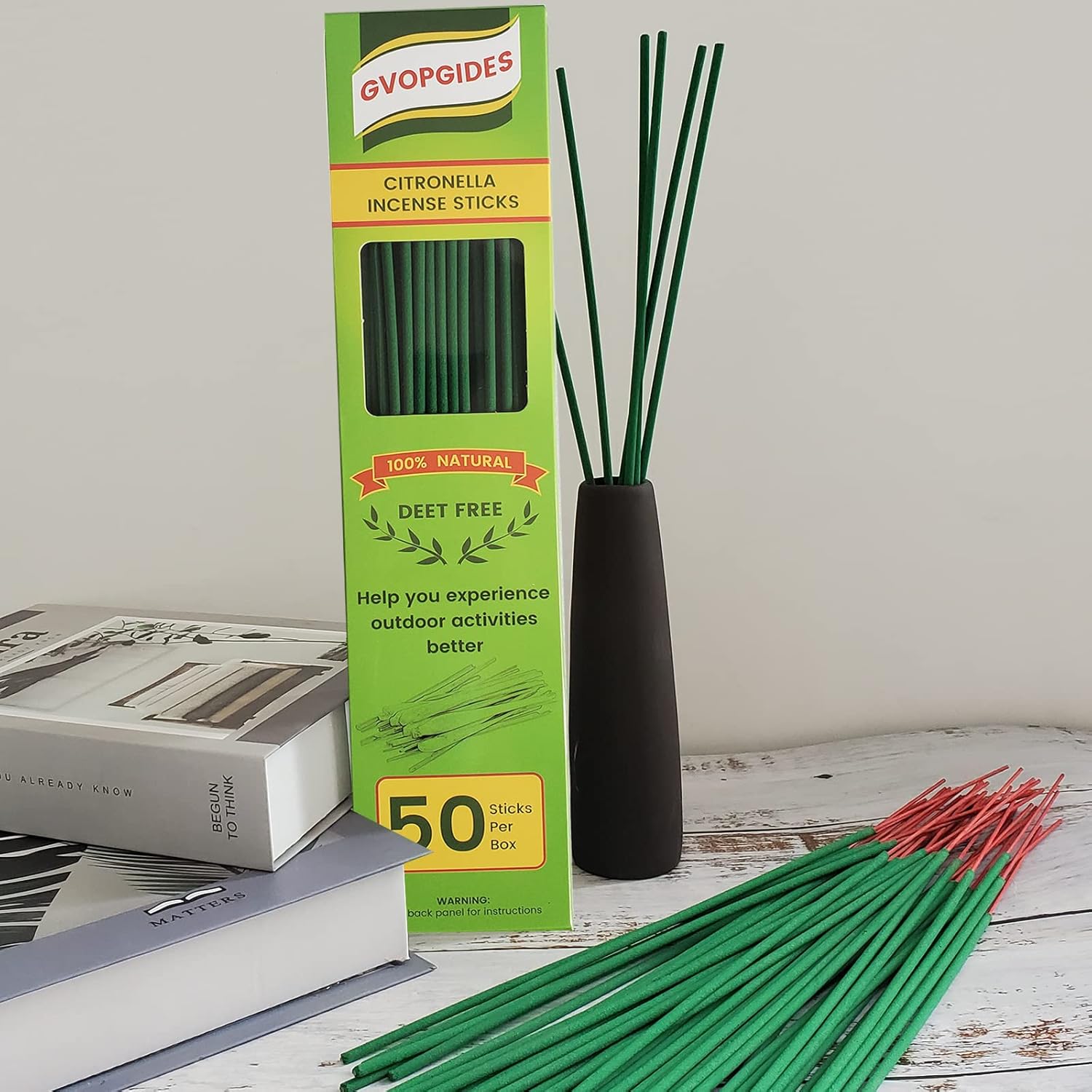Citronella Incense Sticks 50 Pack Natural