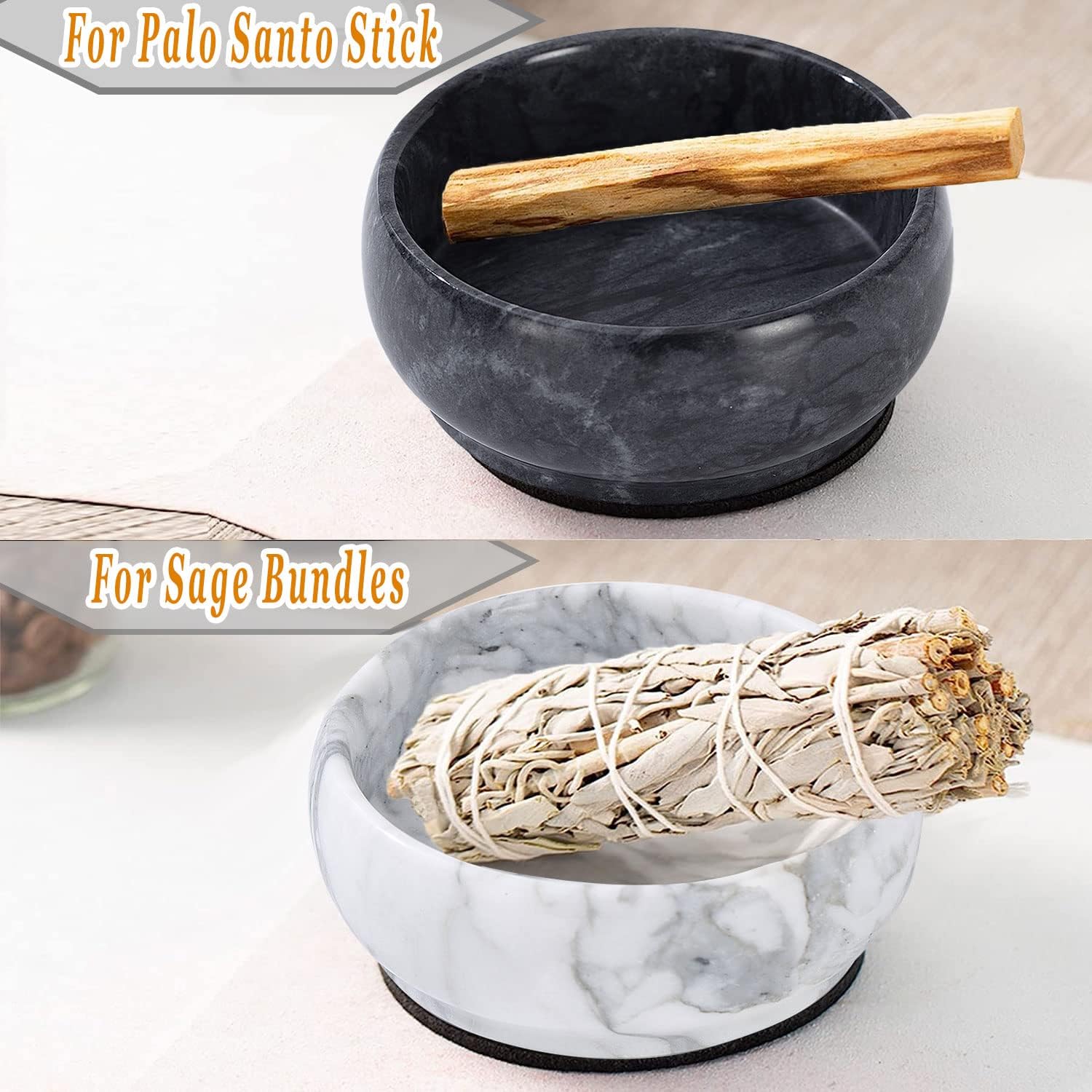 Natural Marble Incense Holder with 9 Holes 1