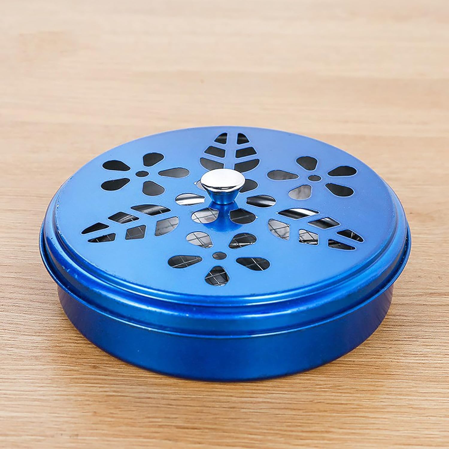 2 Pieces Portable Mosquito Coil Holder with Lid Windproof Burner