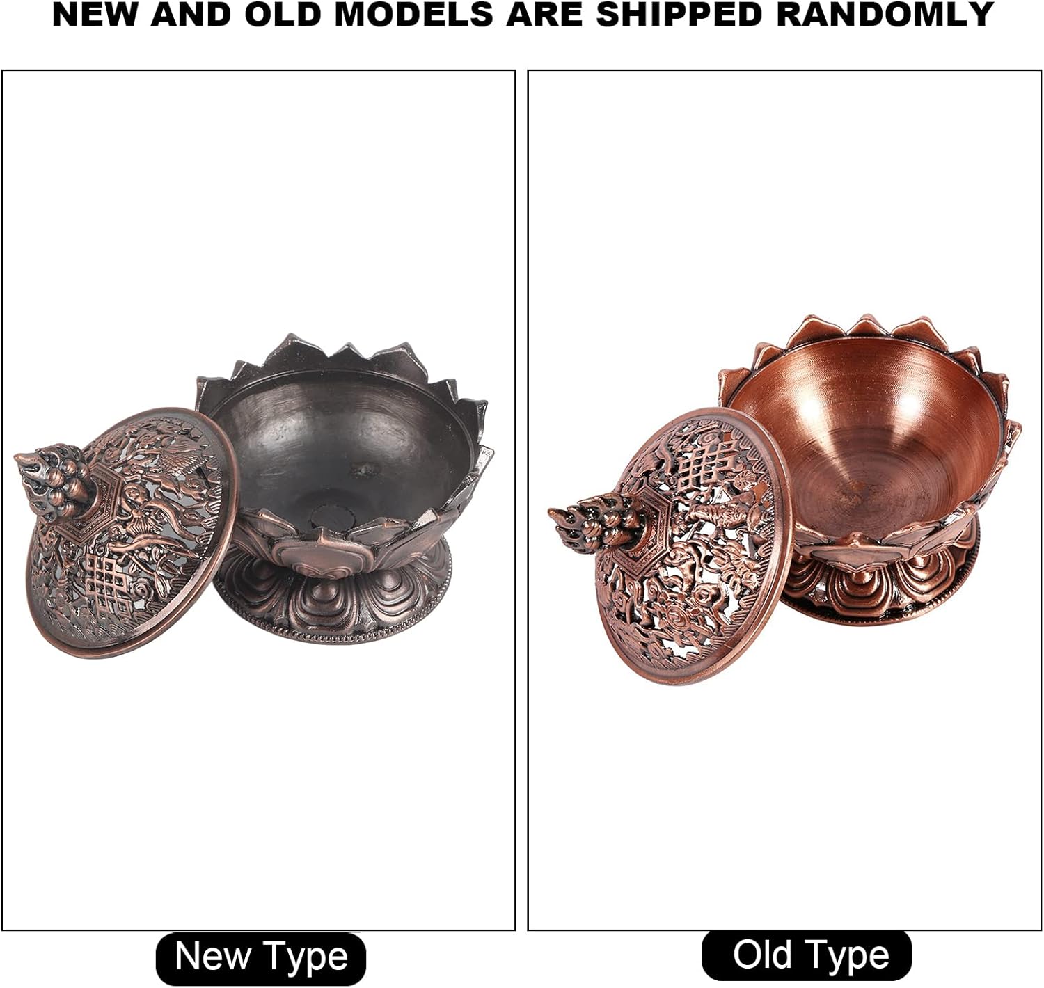 Milltrip Bronze Incense Cone Holder with Antique Design