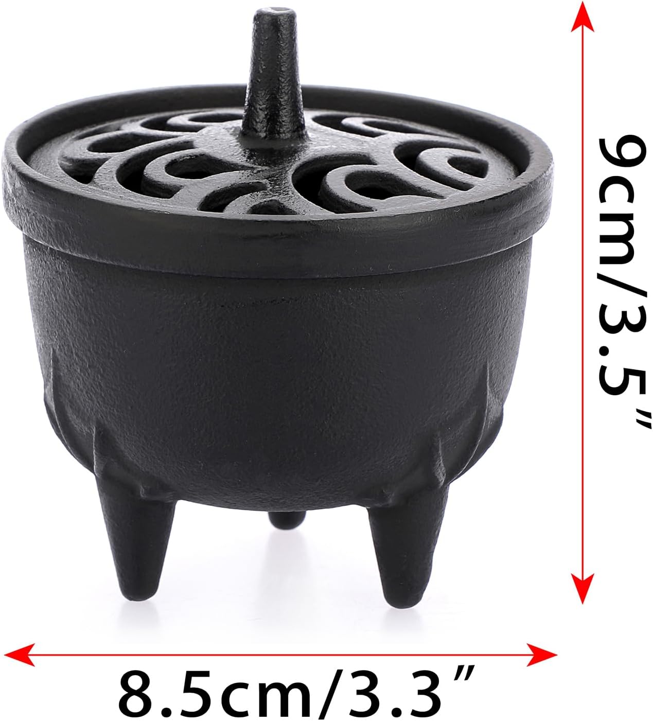 JUXYES Vintage Cast Iron Incense Burner