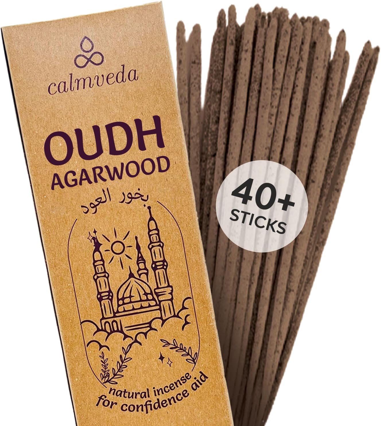 Mystic Oud Agarwood Incense Sticks 40 Pack