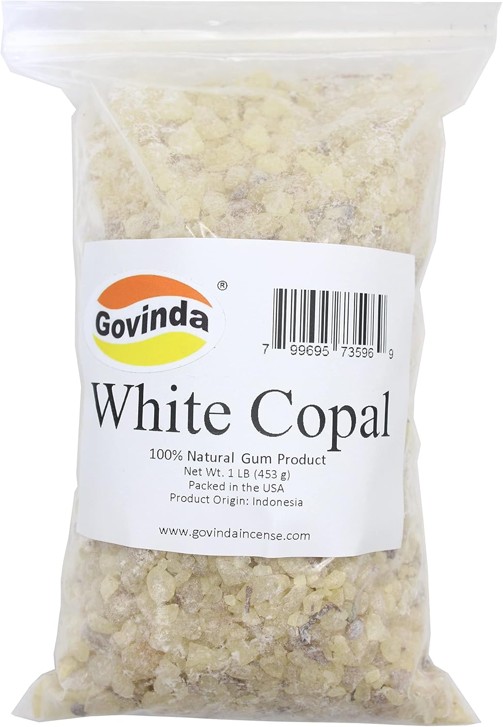 Govinda White Copal Tree Sap Incense 1 lb
