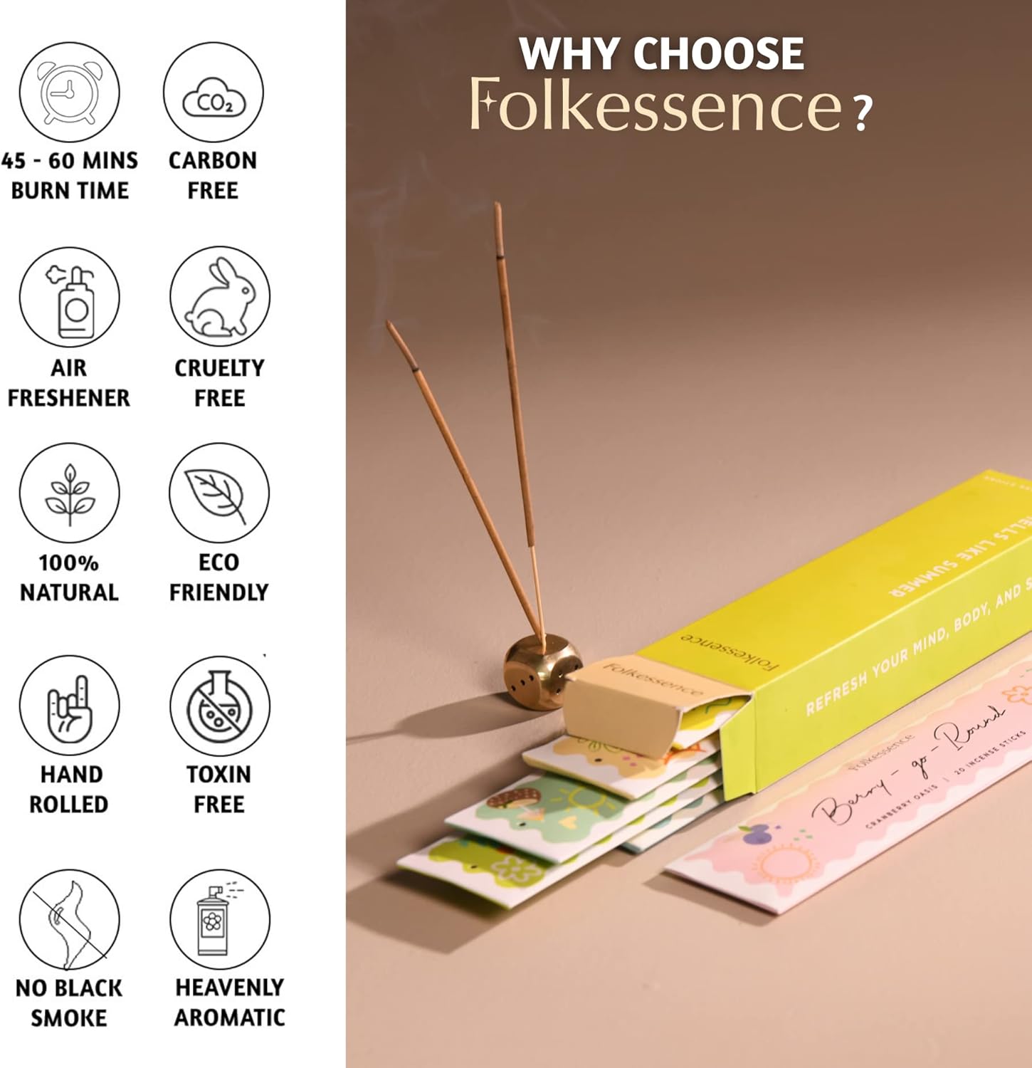 Folkulture Incense Sticks Set of 6 with 120 Pieces 1