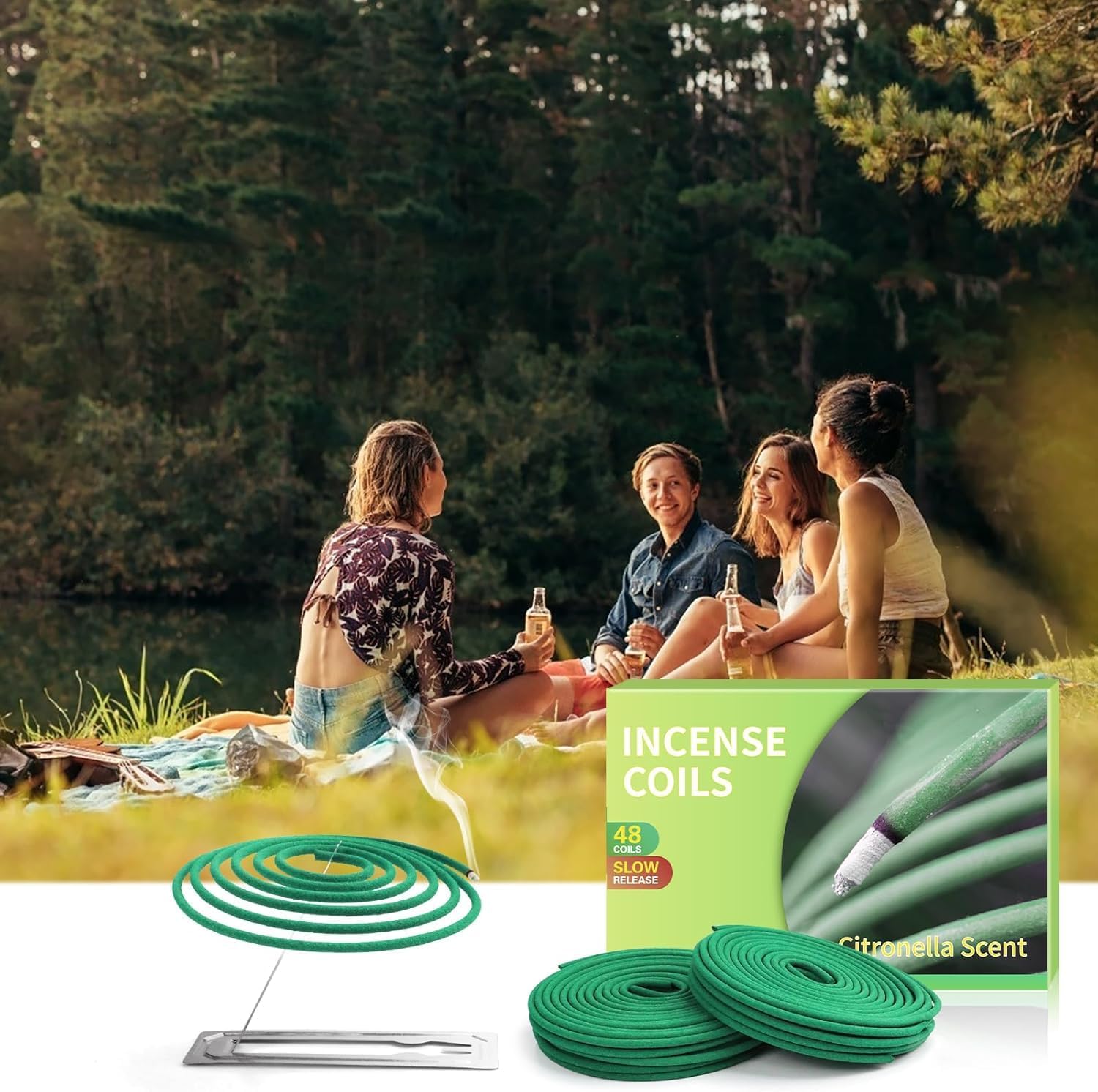 SCENTORINI Citronella Coils 48 Pack Outdoor Use