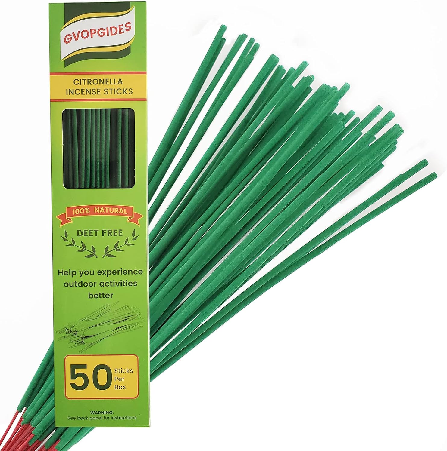 Citronella Incense Sticks 50 Pack Natural