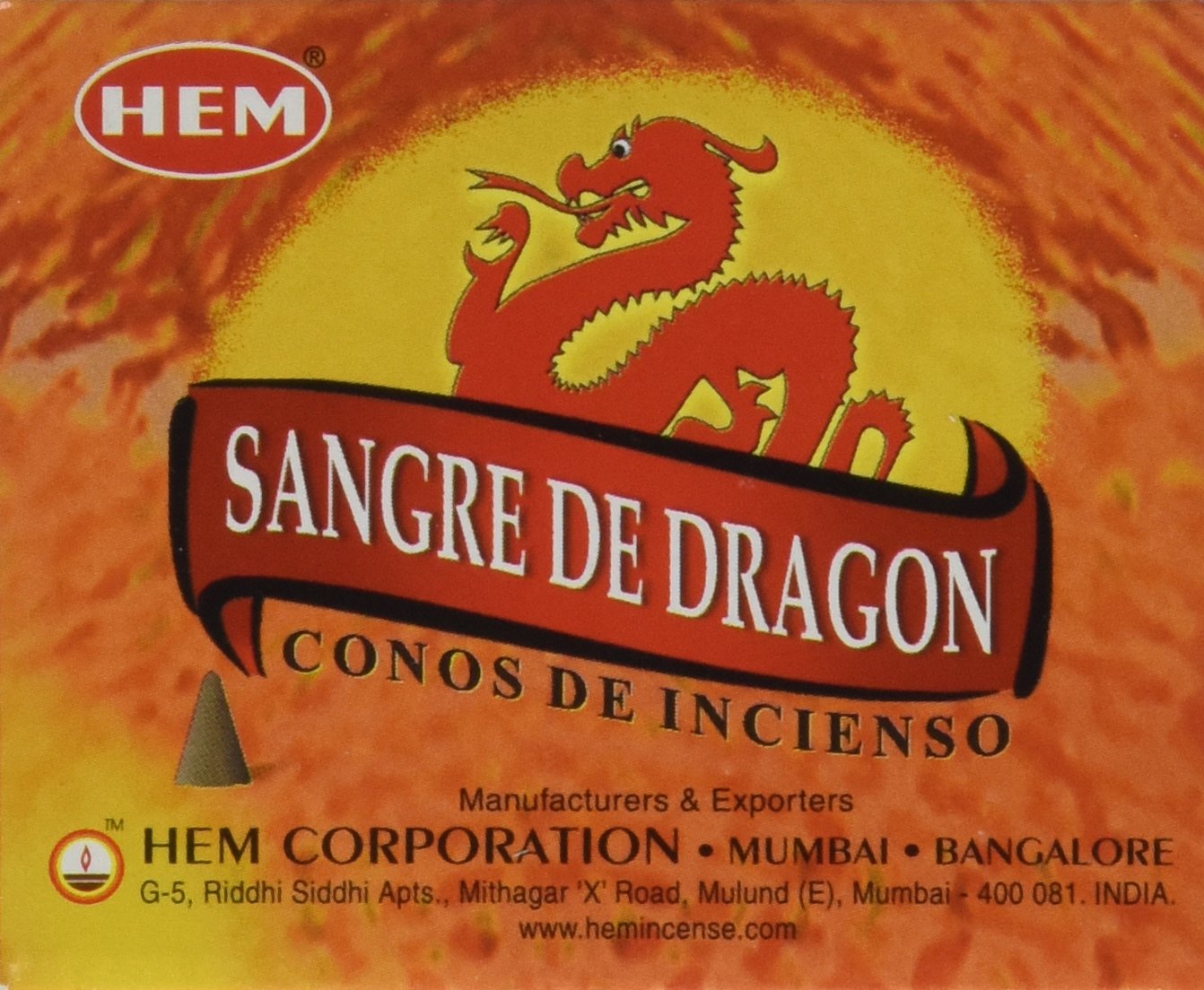 Dragons Blood Case of 12 Boxes HEM Incense From India